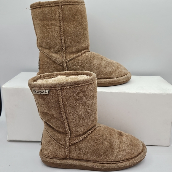 Bearpaw Emma suede sherpa fleece lined waterproof winter boots size 12 - Picture 4 of 16